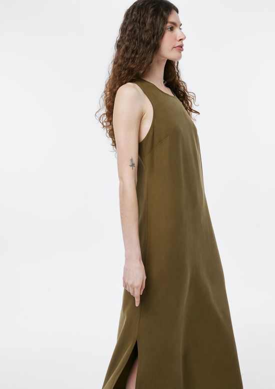 Foto do produto: Vestido Midi Peach Touch Evasê - Verde