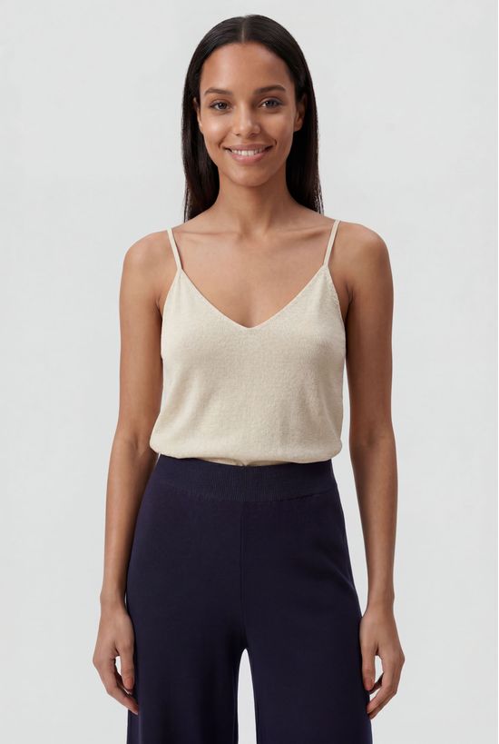 Foto do produto: Calça Feminina Reta Em Tricô - Azul