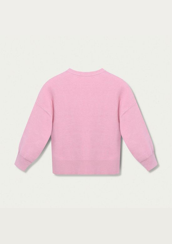 Foto do produto: Blusão Infantil Menina Em Tricô - Rosa