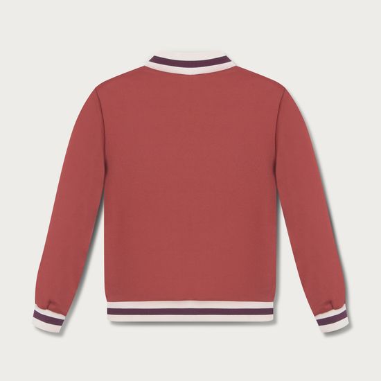 Foto do produto: Jaqueta Infantil Bomber Com Detalhes Em Retilínea - Vermelho