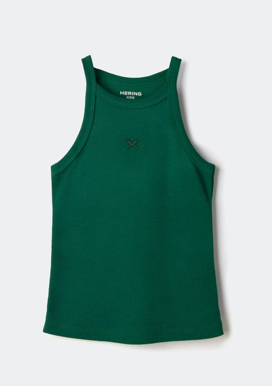 Foto do produto: Regata Infantil Menina Em Ribana - Verde