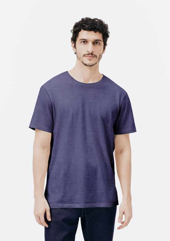 Foto do produto: Camiseta Básica Unissex Manga Curta Regular World - Azul