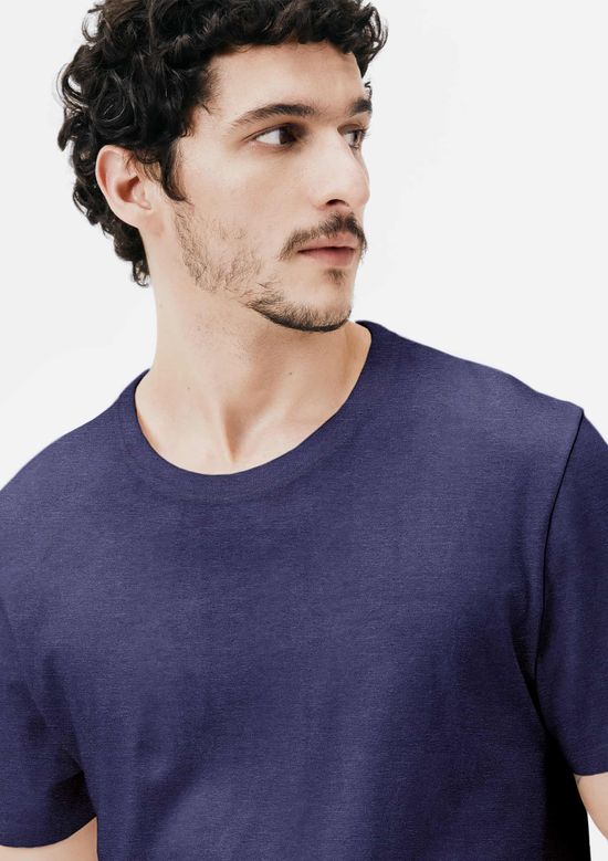 Foto do produto: Camiseta Básica Unissex Manga Curta Regular World - Azul