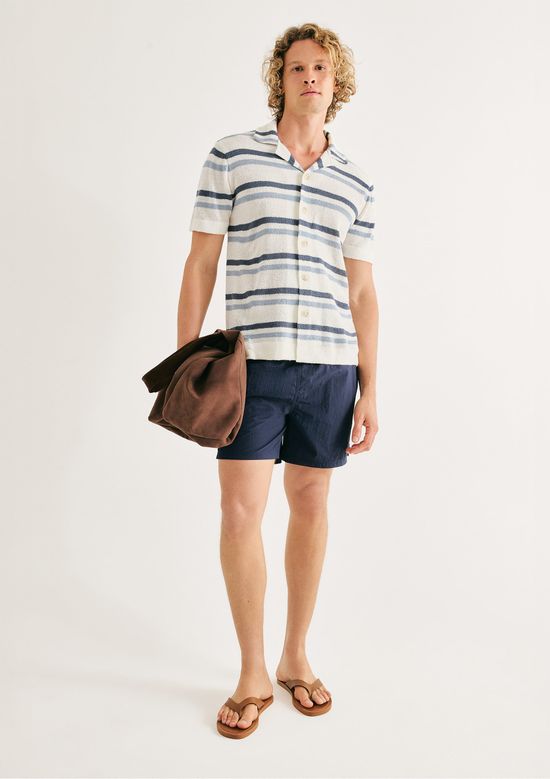 Foto do produto: Shorts De Banho Masculino Texturizado - Azul