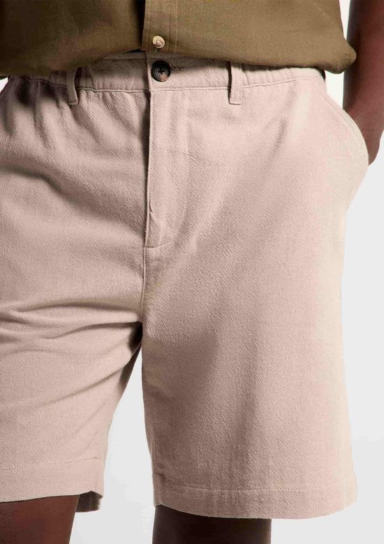 Foto do produto: Bermuda Masculina Em Algodão Texturizado - Cinza