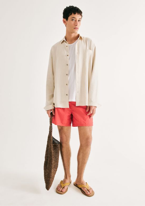 Foto do produto: Shorts De Banho Masculino Texturizado - Vermelho