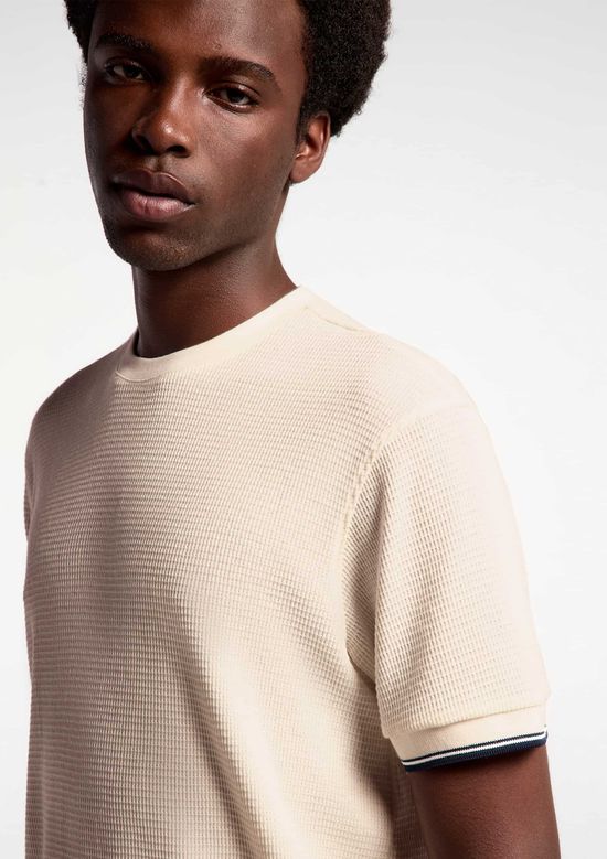 Foto do produto: Camiseta Masculina Manga Curta Em Malha Thermal - Bege