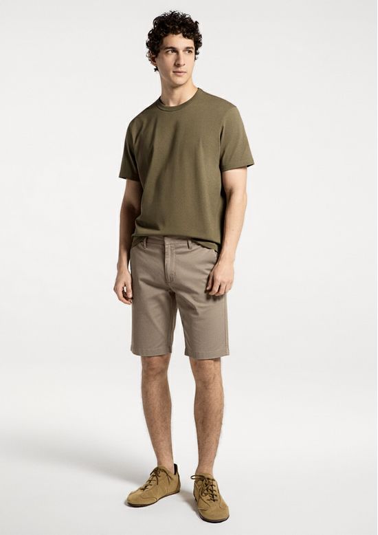 Foto do produto: Bermuda Masculina Alfaiataria Chino - Bege