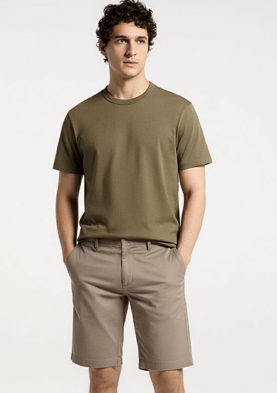 Foto do produto: Bermuda Masculina Alfaiataria Chino - Bege