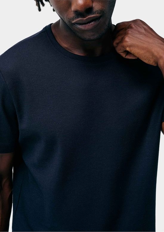 Foto do produto: Camiseta Masculina Texturizada Em Algodão Peruano - Preto