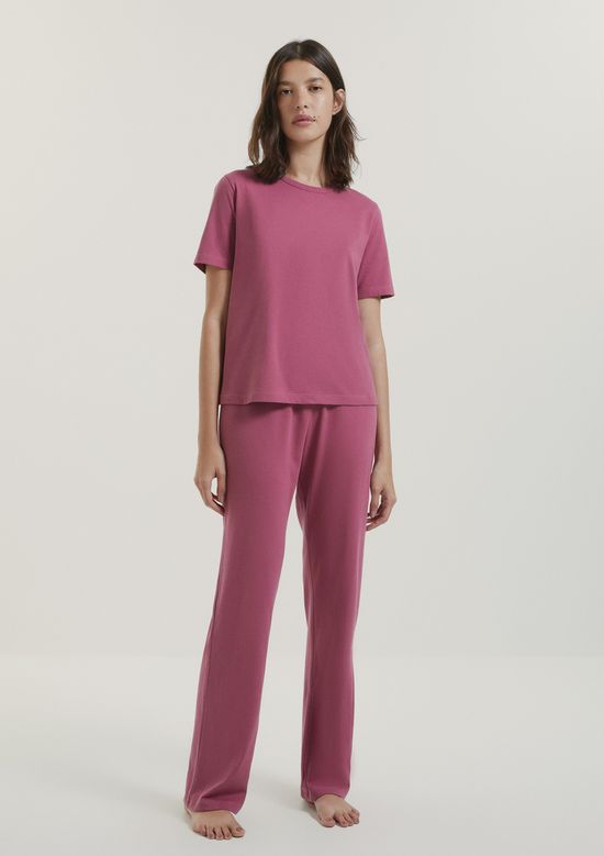 Foto do produto: Pijama Longo Feminino Box Em Malha Premium - Rosa