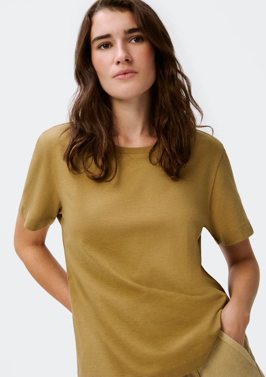 Foto do produto: Blusa Feminina Manga Curta - Caqui