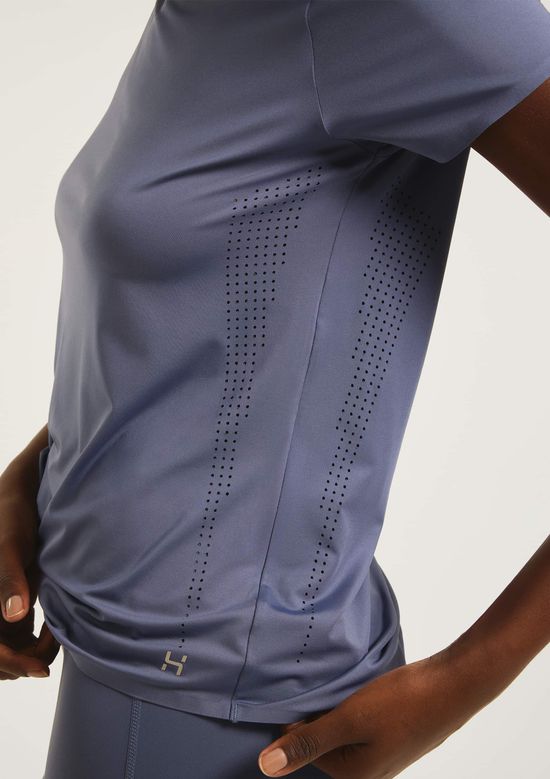 Foto do produto: Camiseta Esportiva Feminina Alta Performance - Azul