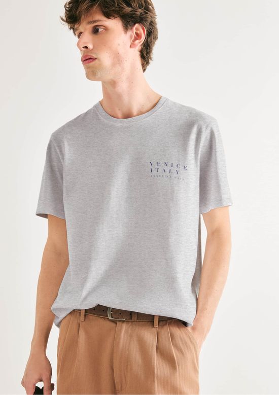 Foto do produto: Camiseta Masculina Super Cotton Estampada - Cinza