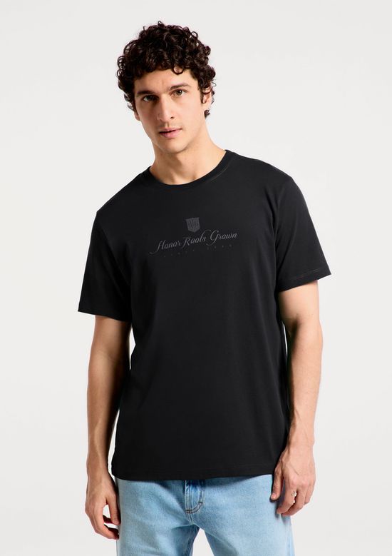 Foto do produto: Camiseta Masculina Super Cotton Estampada - Preto