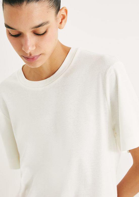 Foto do produto: Blusa Feminina Manga Curta - Off white