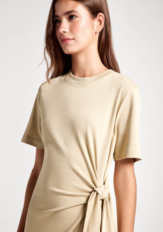 Foto do produto: Vestido Midi Em Malha Ultra Soft - Bege