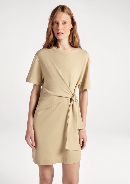 Foto do produto: Vestido Curto Em Malha Ultra Soft - Bege