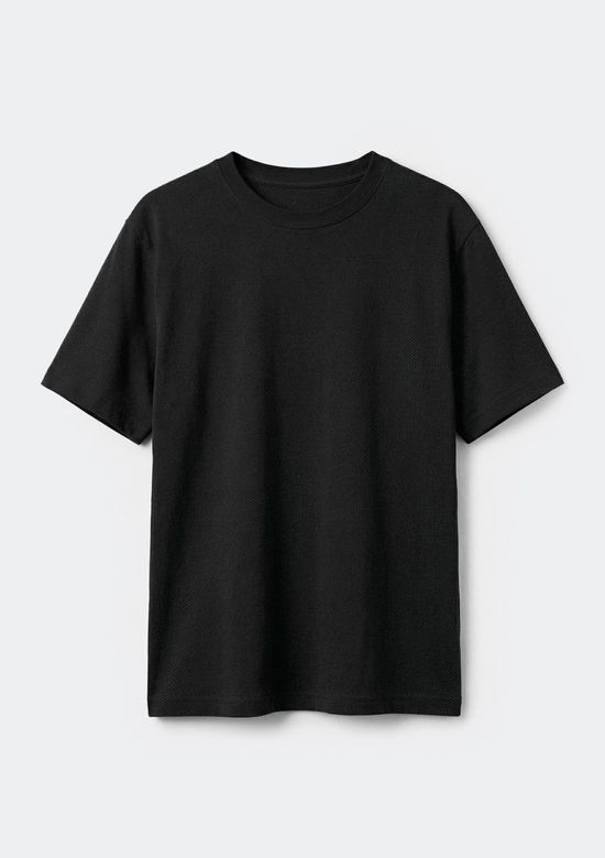 Foto do produto: Camiseta Masculina Em Malha Piquet Pima - Preto