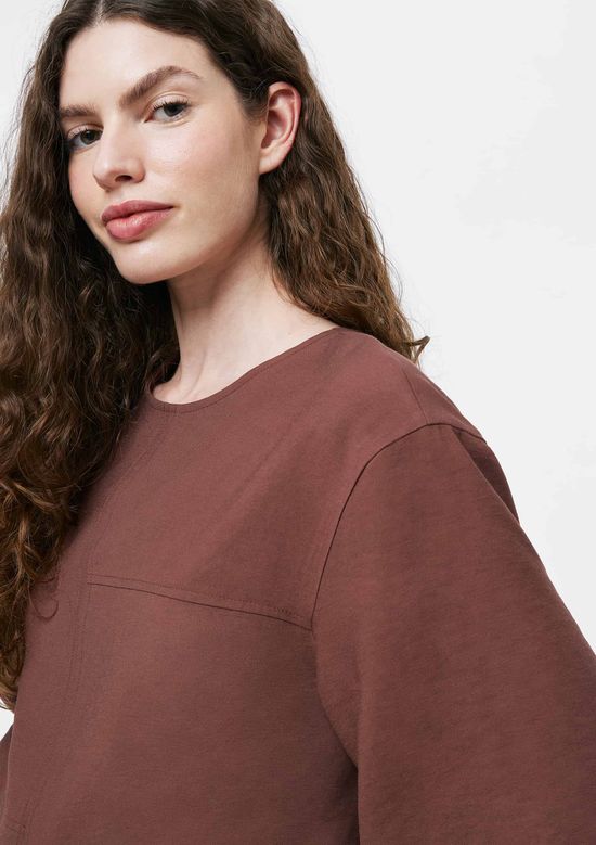 Foto do produto: Blusa Feminina Manga Curta Em Viscose - Marrom