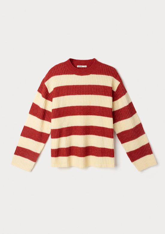 Foto do produto: Blusão Feminino Em Tricô Fio Tinto - Vermelho