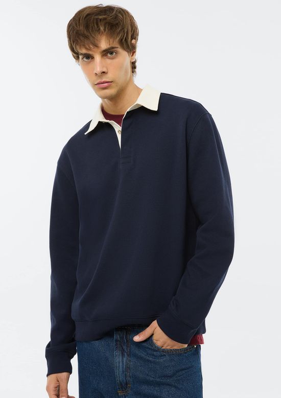 Foto do produto: Blusão Masculino Polo Em Algodão - Azul