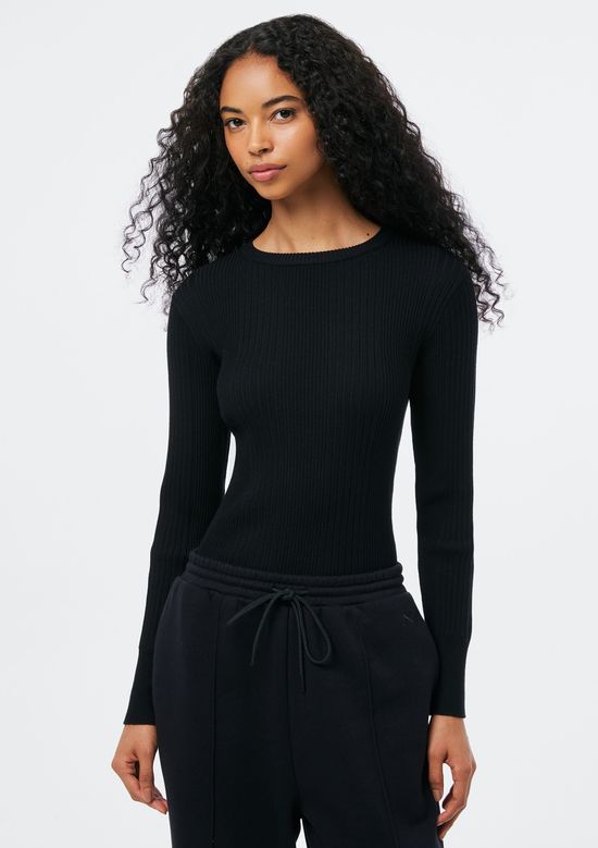 Foto do produto: Blusa Feminina Slim Em Tricô - Preto