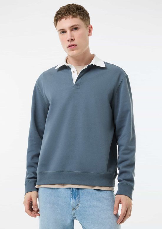 Foto do produto: Blusão Masculino Polo Em Algodão - Cinza