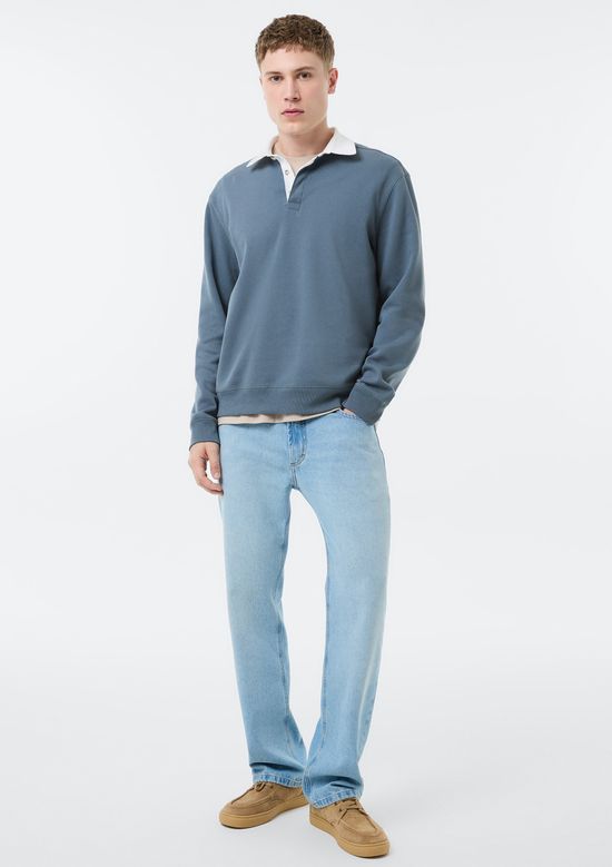 Foto do produto: Blusão Masculino Polo Em Algodão - Cinza