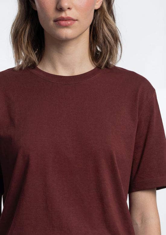 Foto do produto: Camiseta Feminina Boxy Manga Curta - Vermelho