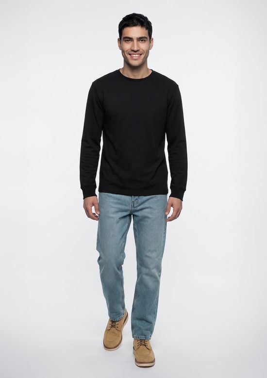 Foto do produto: Camiseta Masculina Manga Longa Super Cotton Pima - Preto