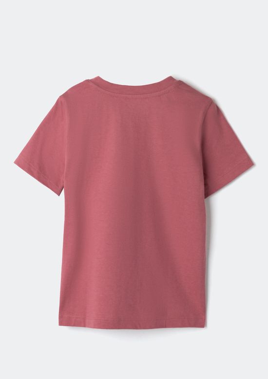 Foto do produto: Blusa Infantil Menina Manga Curta Com Estampa - Rosa