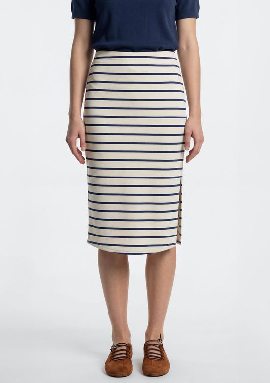 Foto do produto: Saia Midi Em Malha Rústica Premium - Off white