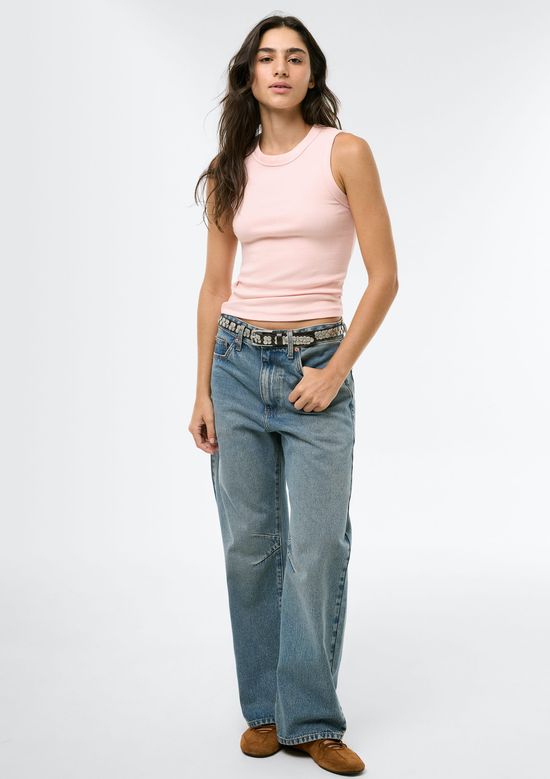 Foto do produto: Regata Básica Feminina Slim Neck - Rosa