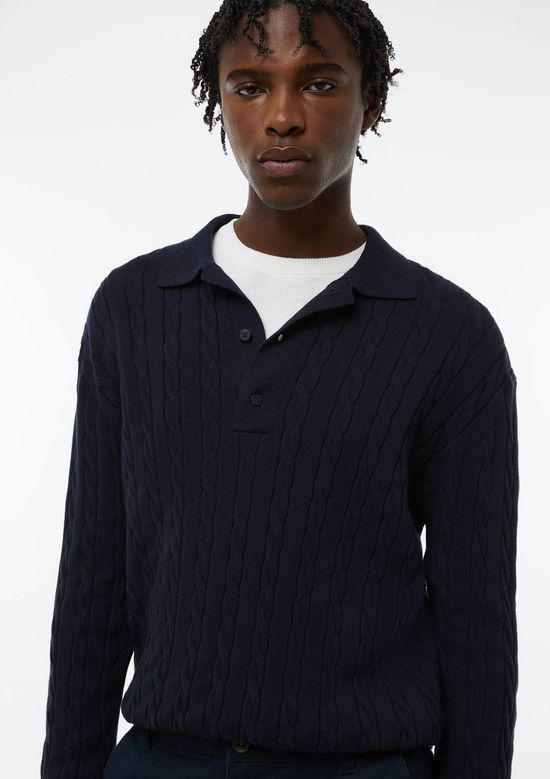 Foto do produto: Blusão Masculino Polo Em Tricô - Azul