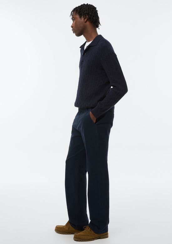 Foto do produto: Blusão Masculino Polo Em Tricô - Azul