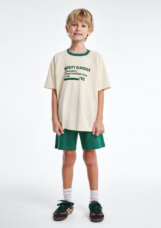 Foto do produto: Conjunto Curto Infantil Menino Com Estampa - Verde