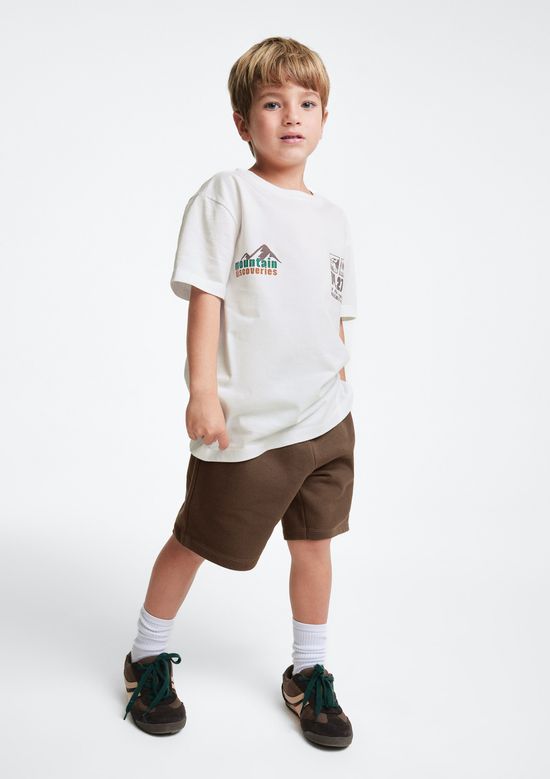 Foto do produto: Conjunto Infantil Menino Oversized Estampado - Marrom
