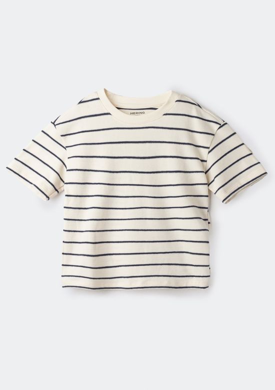 Foto do produto: Camiseta Infantil Menino Manga Curta Listrada - Creme