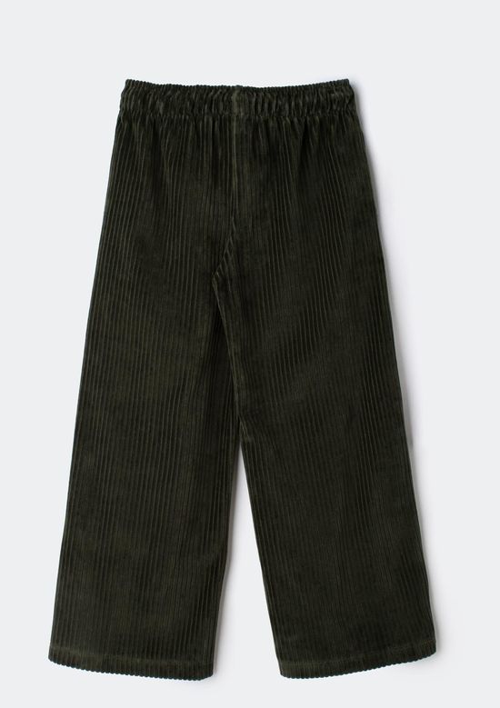 Foto do produto: Calça Infantil Menina Wide Leg Em Veludo Cotelê - Verde