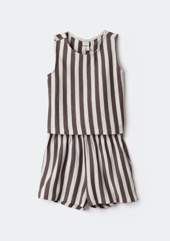 Foto do produto: Conjunto Infantil Menina Fio Tinto Texturizado - Marrom