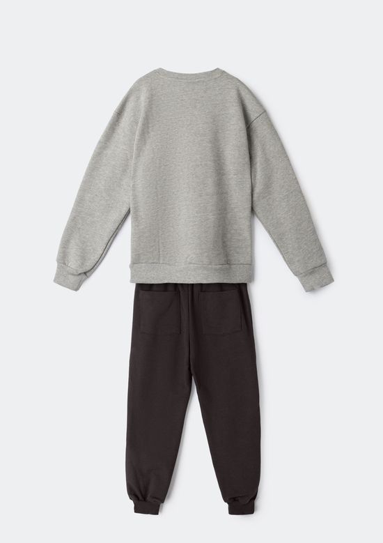 Foto do produto: Conjunto Infantil Menino Em Moletom - Cinza