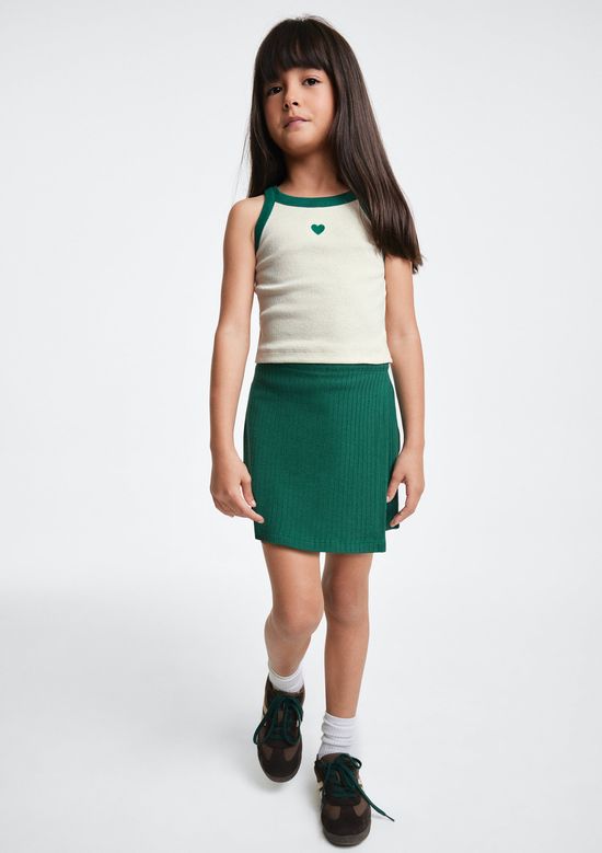 Foto do produto: Conjunto Infantil Menina Curto Em Ribana - Verde
