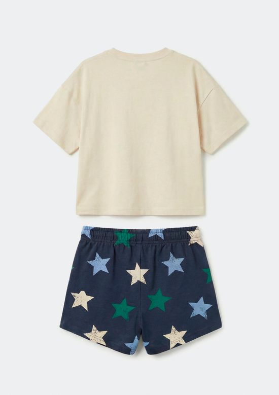 Foto do produto: Conjunto Infantil Menina Curto Estampado - Azul