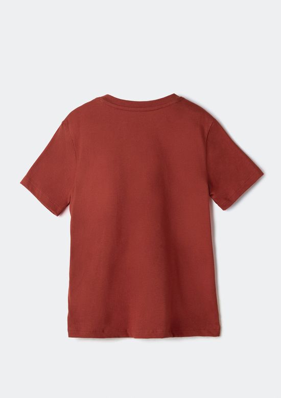 Foto do produto: Camiseta Básica Infantil Menino Manga Curta Slim - Vermelho