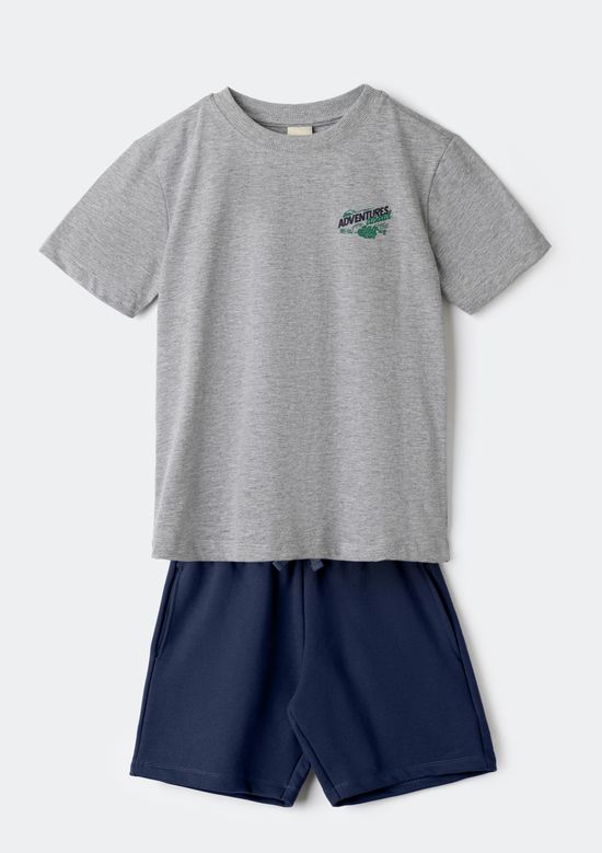 Foto do produto: Conjunto Infantil Menino Oversized Estampado - Azul