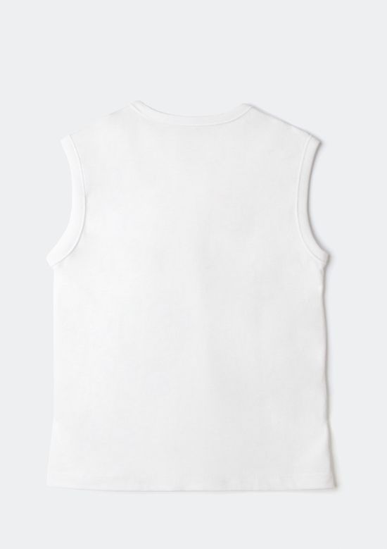 Foto do produto: Regata Infantil Menino Em Malha Com Estampa - Branco