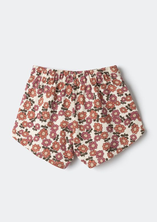 Foto do produto: Shorts Infantil Menina Cós Elástico Estampado - Rosa