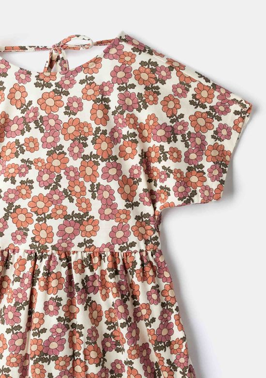 Foto do produto: Vestido Infantil Curto Estampado - Off white