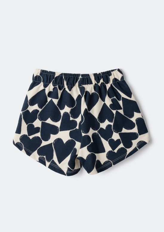 Foto do produto: Shorts Infantil Menina Cós Elástico Estampado - Azul